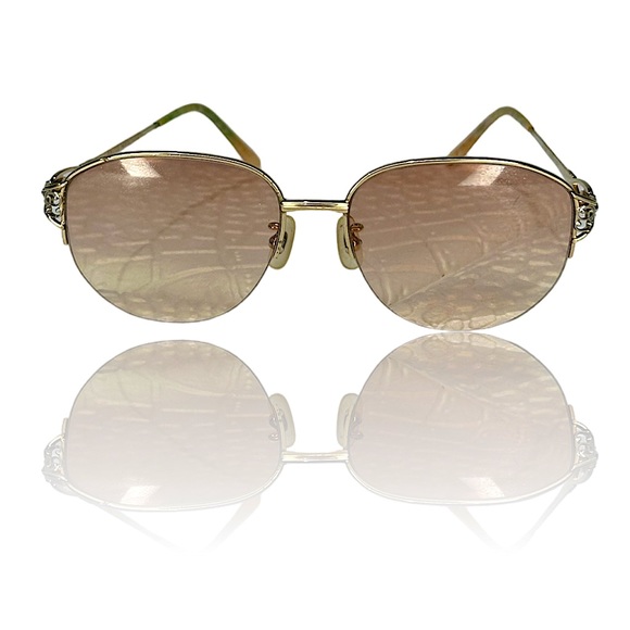 CELINE Oval Sunglasses Titan with Frames 54016-135 - Picture 1 of 13